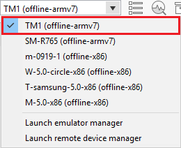 Selecting the device to use