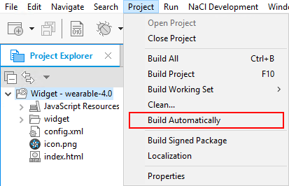 Using the automatic build