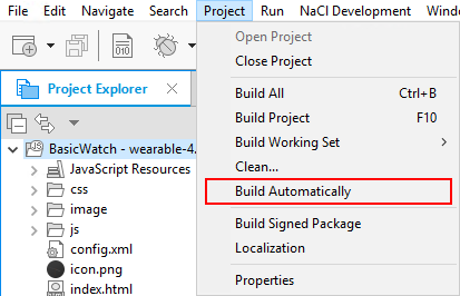 Using the automatic build