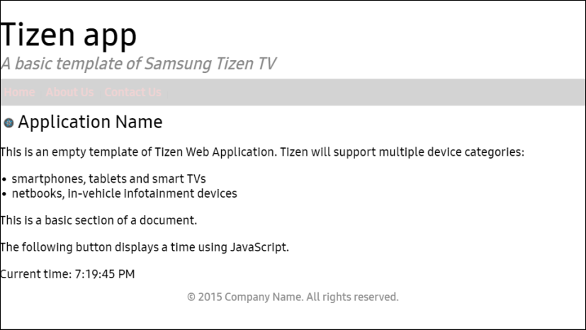 Application screen with the new text color