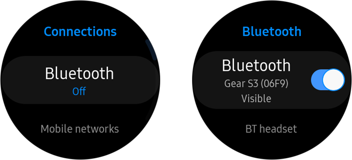 Switch on Bluetooth