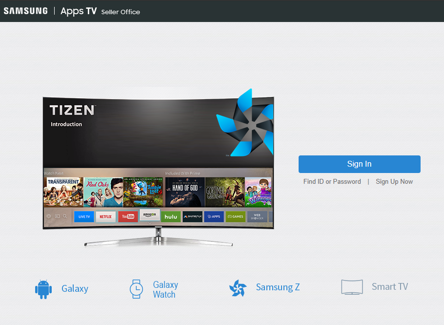 Samsung Apps TV Seller Office