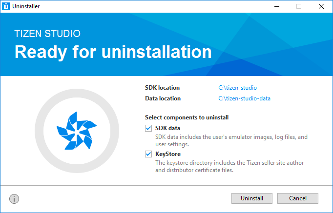 Uninstaller selections